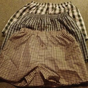 3 SM Plaid Girl's Boxers